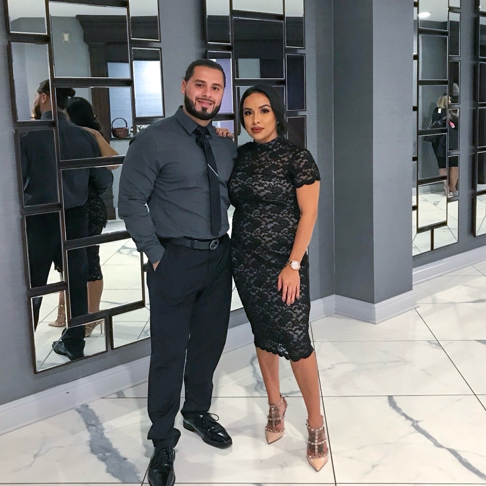 Black lace sparkle dress | Formal